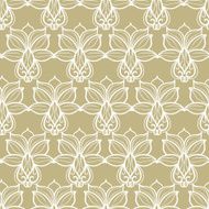 Abstract floral beige pattern