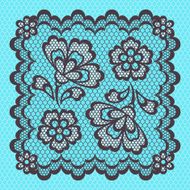 Vintage lace frame abstract ornament Vector texture N4
