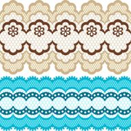 Old lace ribbons abstract ornament Vector texture N4
