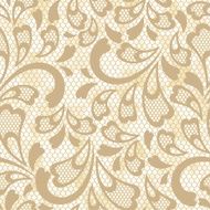 Old lace seamless pattern Vector texture