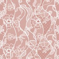 Lace seamless pattern with flowers N172