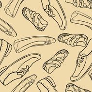Seamless pattern with shoes N10