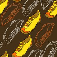 Seamless pattern with shoes N11