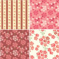 retro backgrounds with roses N6