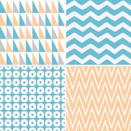 Set of abstract seamless patterns N17