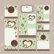 Set of wedding cards N13