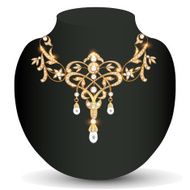 gold necklace wedding