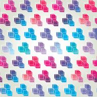 Background of pink and blue cubes vector