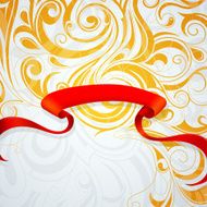 Classic ornament with ribbon