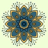 Circle ornament ornamental round lace N7