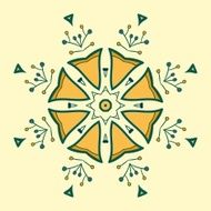 Circle ornament ornamental round lace N8