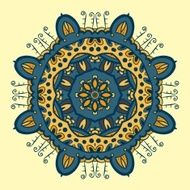 Circle ornament ornamental round lace N10