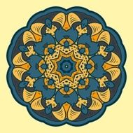 Circle ornament ornamental round lace N11