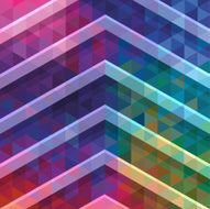 Abstract optic effect colorful polygonal ornamental background triangle pattern N2