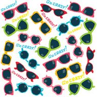 Summer sunglasses seamless pattern