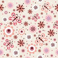 Floral seamless vector abstract background N2