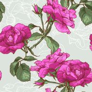 Beautiful Seamless Rose Background N13