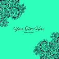 Vector vintage floral pattern N15