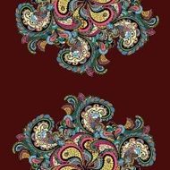 Vector vintage floral pattern N17