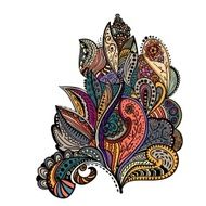 Vector vintage floral pattern N18