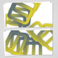 Vector business-card set for your design N100