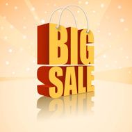 Big sale text vector illustration