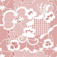 Lace seamless pattern with flowers N175