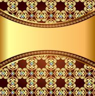 background frame with precious stones N2
