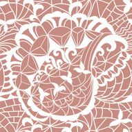 Lace seamless pattern with flowers N176