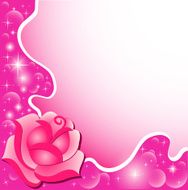 background with the rose