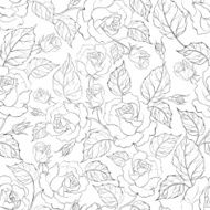 Rose seamless background N9