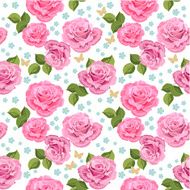 Flower texture with roses seamless N2
