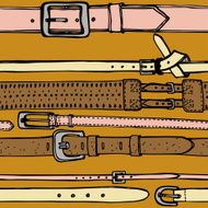 colored leather belts seamless pattern N2
