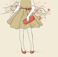 Girl in evening dress N2