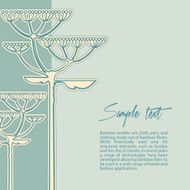 Vector background from fennel flower branch