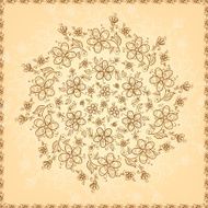 Ornate flowers background N2