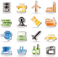 Simple Business and industry icons N3