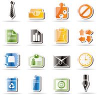 Simple Business and office Icons N9