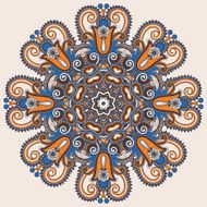 Circle lace ornament round ornamental geometric doily pattern N4