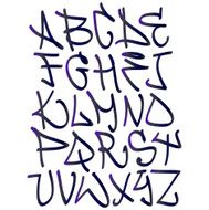Graffiti vector alphabet N3