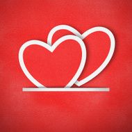 Heart paper background N2