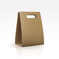 Empty Shopping Bag on White Background N5