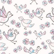 Flowers and birds N8