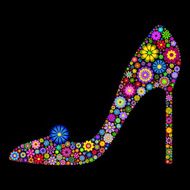 floral shoe
