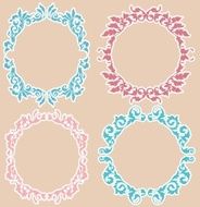 Vintage Floral Frames