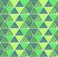 green triangle pattern