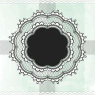 Black vintage lace border