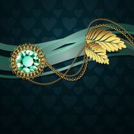 Diamond and gold ornaments