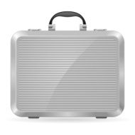 Silver briefcase
