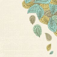 Vintage floral pattern N14